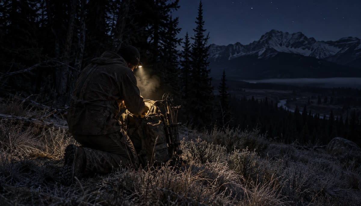 Headlamp glow in the dark